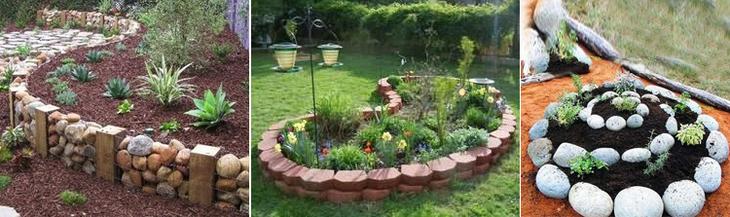 Создаем великолепные клумбы из подручных материалов