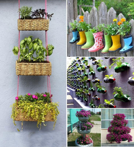 Создаем великолепные клумбы из подручных материалов