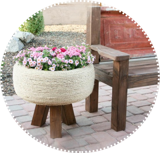 Создаем великолепные клумбы из подручных материалов