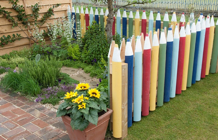 Создаем великолепные клумбы из подручных материалов