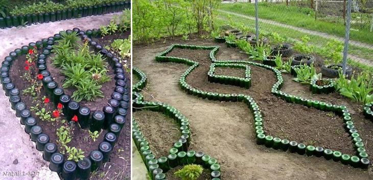 Создаем великолепные клумбы из подручных материалов