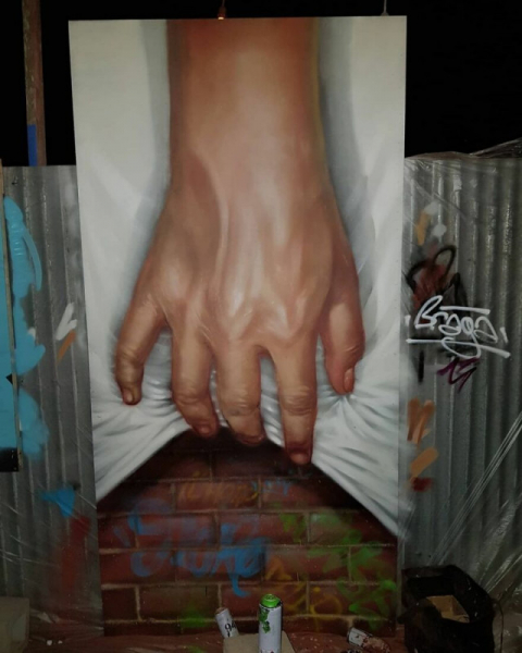 Трёхмерные граффити французского уличного художника Braga Last One