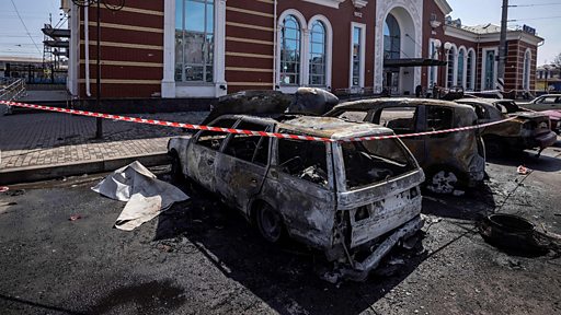 Ракетный обстрел вокзала в Краматорске. 39 человек погибли