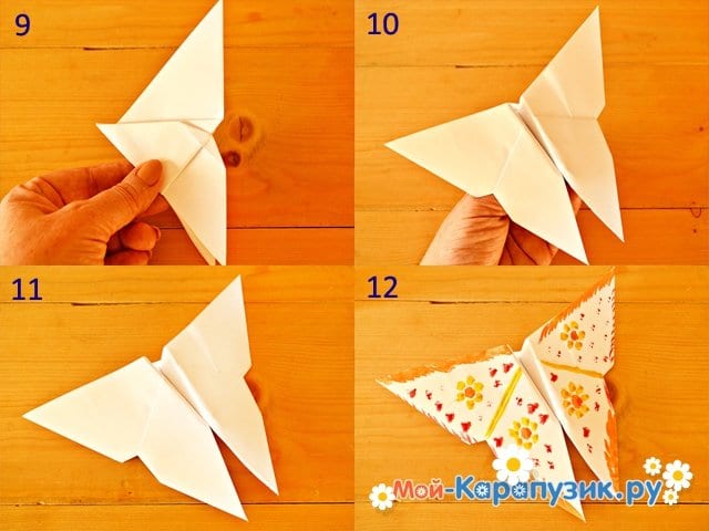 Бабочка из бумаги