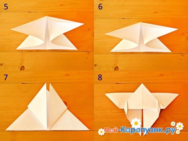 Бабочка из бумаги