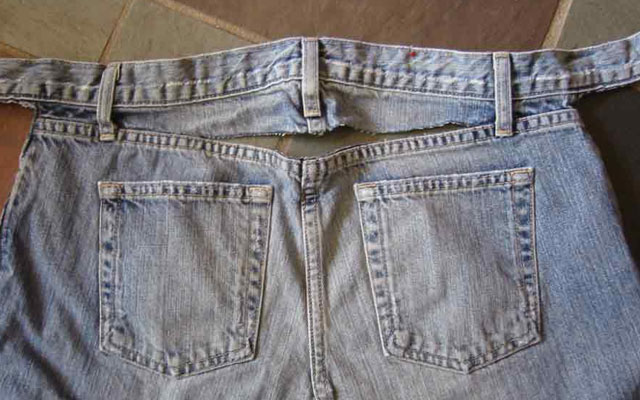 Что можно сделать из старых джинсов