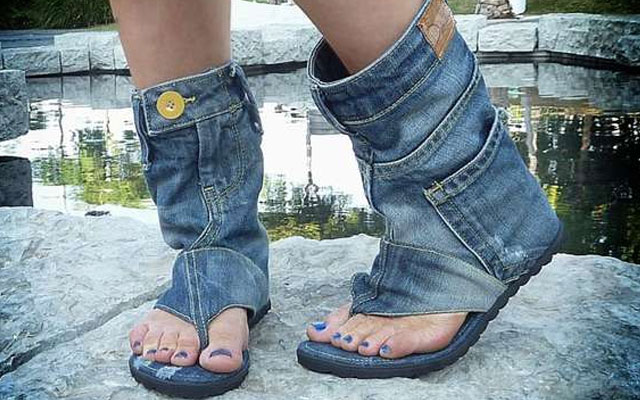 Что можно сделать из старых джинсов