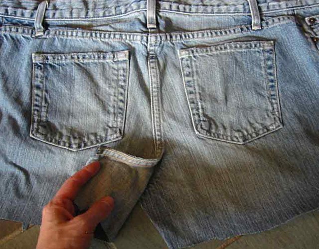 Что можно сделать из старых джинсов