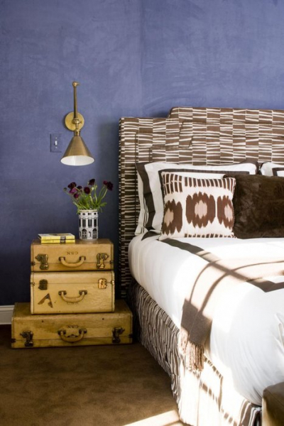 Король путешествий на пенсии: винтажный чемодан в интерьере