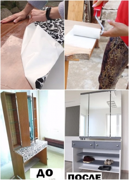 Мастерица переделала советский трельяж в стильный элемент мебели: наглядный мастер-класс