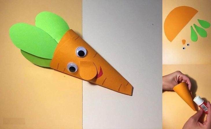 Объемные фрукты из бумаги