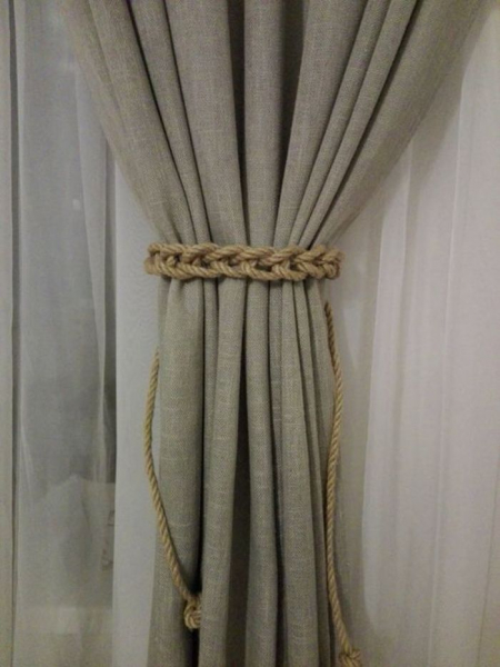 Подхваты для штор своими руками: 50 красивых примеров и стильных идей