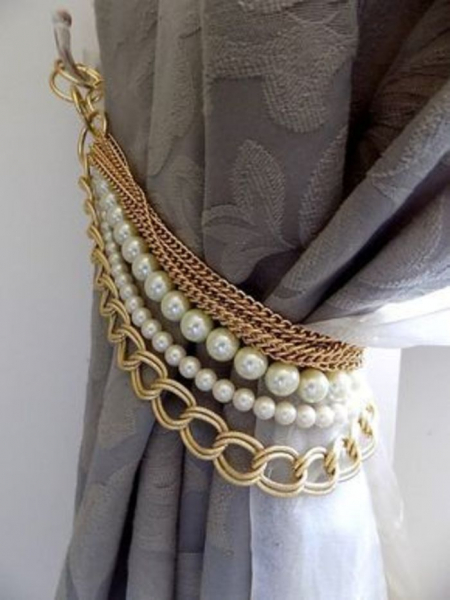 Подхваты для штор своими руками: 50 красивых примеров и стильных идей