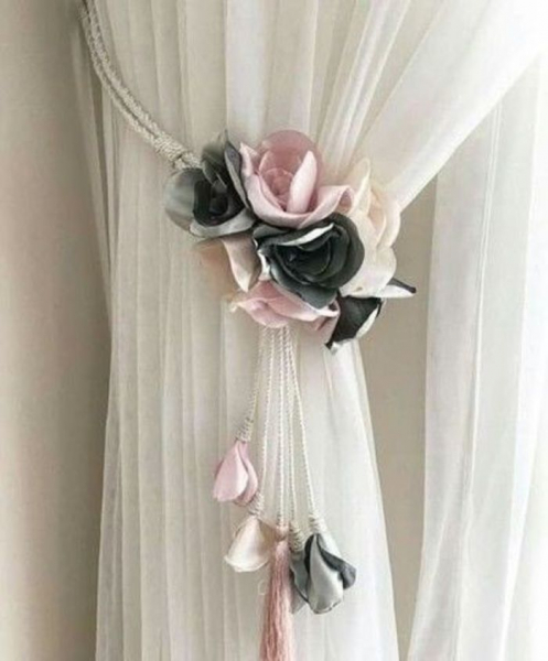 Подхваты для штор своими руками: 50 красивых примеров и стильных идей