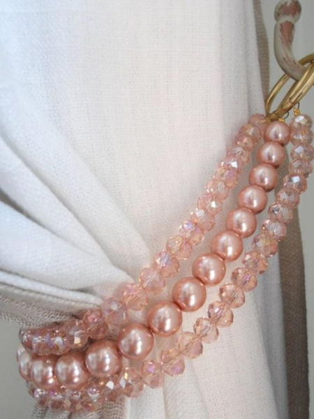 Подхваты для штор своими руками: 50 красивых примеров и стильных идей