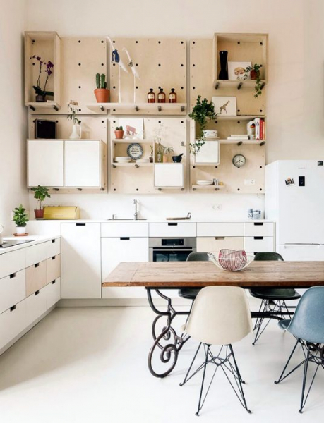 Стильные идеи использования перфорированных панелей в интерьере