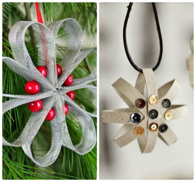 Украшаем елку игрушками, сделанными своими руками