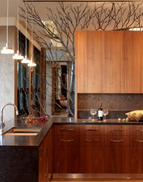 Ветки в интерьере любой комнаты