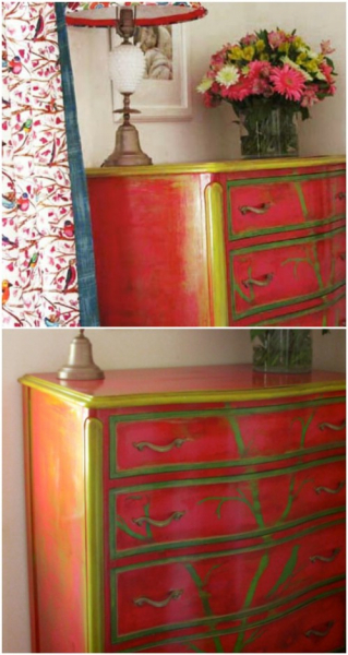 25 необычных преображений старой мебели с помощью простой краски
