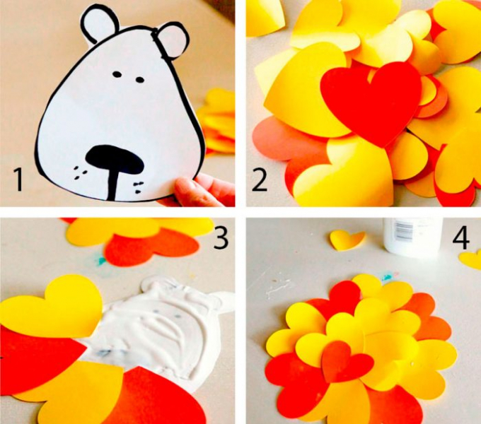 Аппликации из бумаги