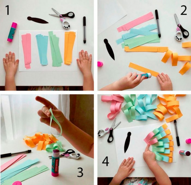 Аппликации из бумаги