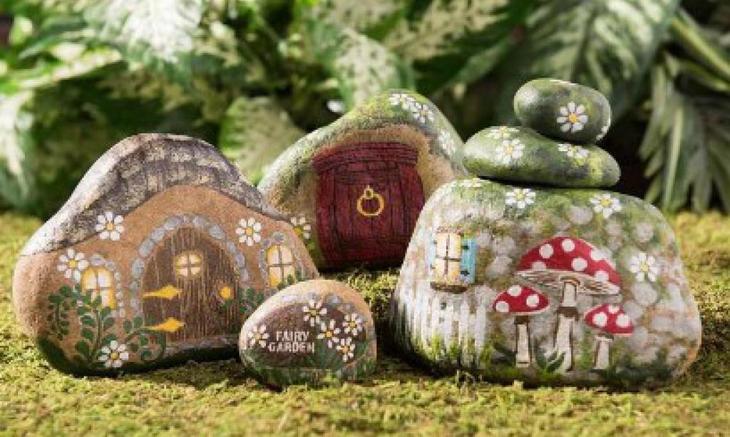 Дары моря на садовом участке. Украсьте сад и не только расписными камнями