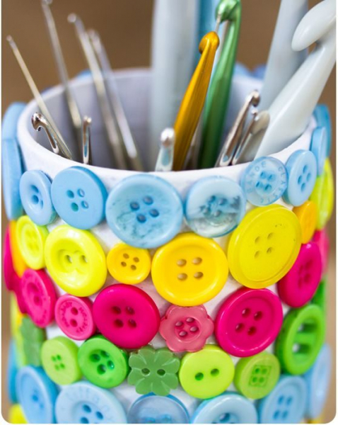 Идеи использования старых пуговиц