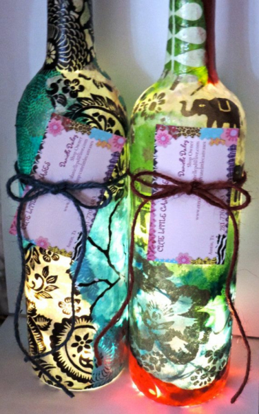 Как сделать лампу из бутылки своими руками