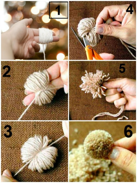 Мастер-класс: как сделать ковер из помпонов своими руками