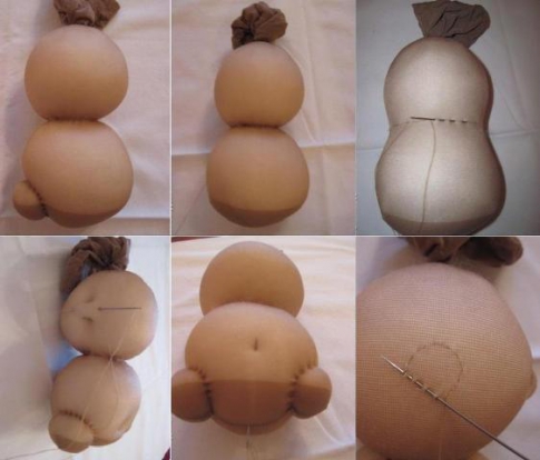 Пупсик из капронового носка