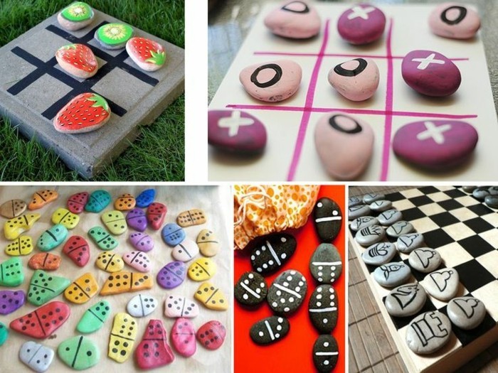Рисование на камнях или роспись садовых камней