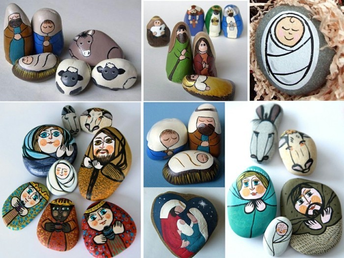 Рисование на камнях или роспись садовых камней