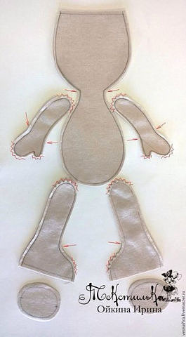 Шаблоны с выкройкой куклы. Куклы тильды своими руками, пошаговые мастер классы