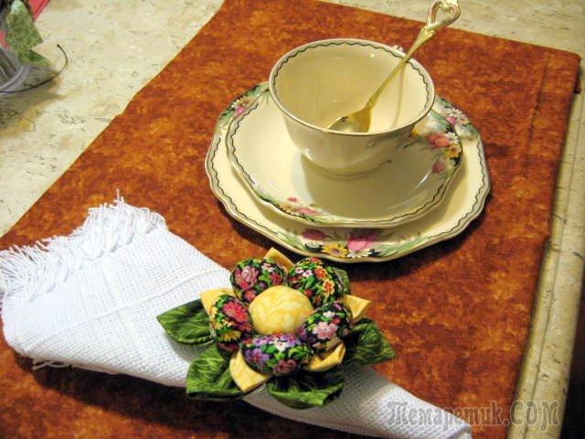 Шьем сами держатель для салфеток в технике йо-йо
