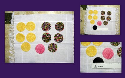 Шьем сами держатель для салфеток в технике йо-йо