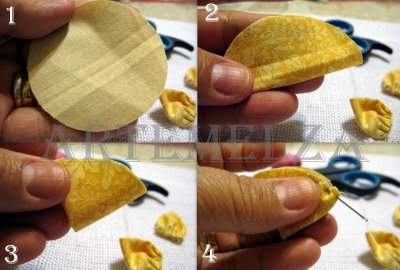 Шьем сами держатель для салфеток в технике йо-йо