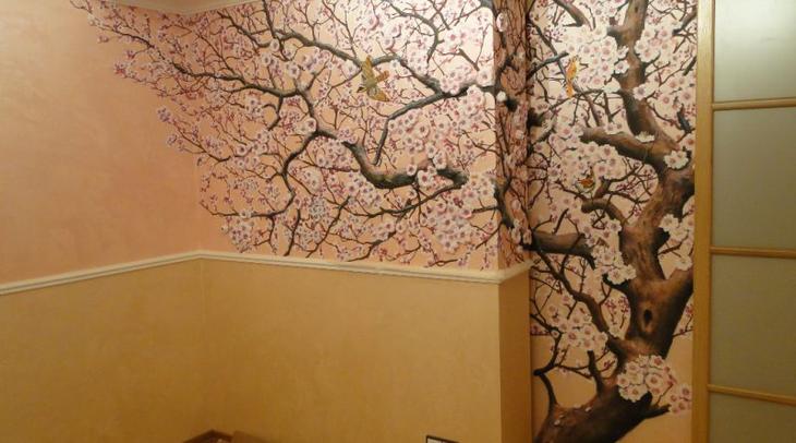 Техника декупажа стен: этапы выполнения и применение в разных комнатах