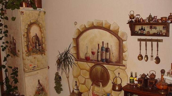 Техника декупажа стен: этапы выполнения и применение в разных комнатах