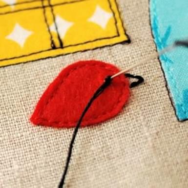 Уютные домики из лоскутков