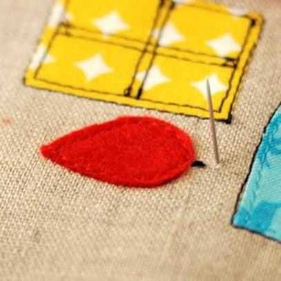 Уютные домики из лоскутков