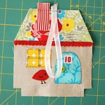 Уютные домики из лоскутков
