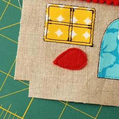 Уютные домики из лоскутков