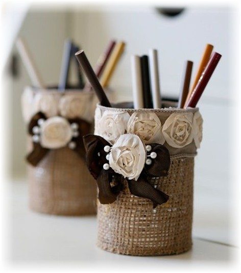 Вещи для дома из мешковины