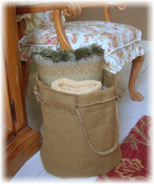 Вещи для дома из мешковины