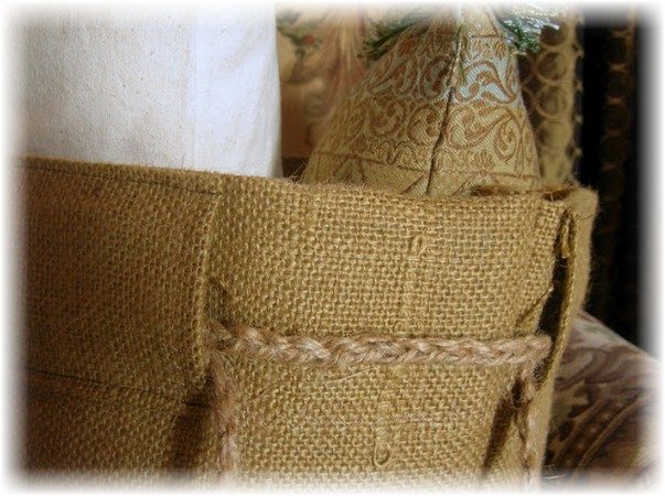 Вещи для дома из мешковины