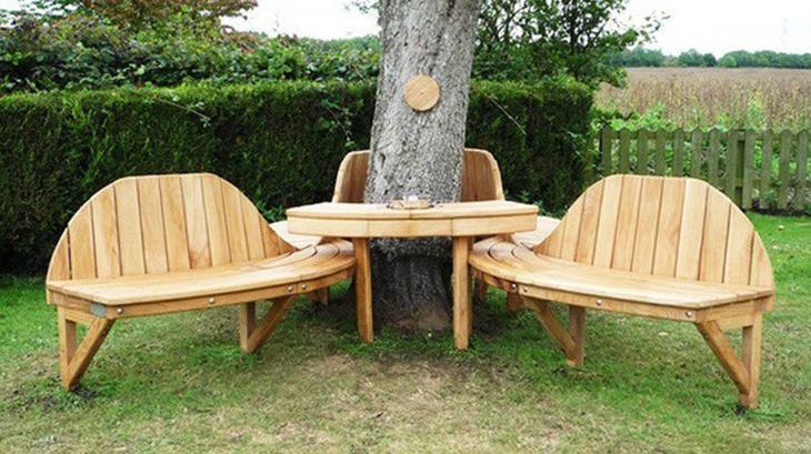 23 интересные идеи деревянной мебели для любого участка