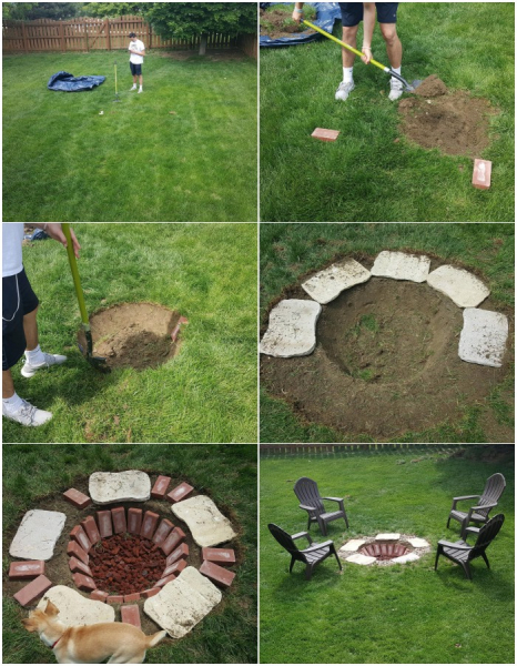 30 простых примеров: как самому сделать кострище в саду