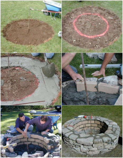 30 простых примеров: как самому сделать кострище в саду