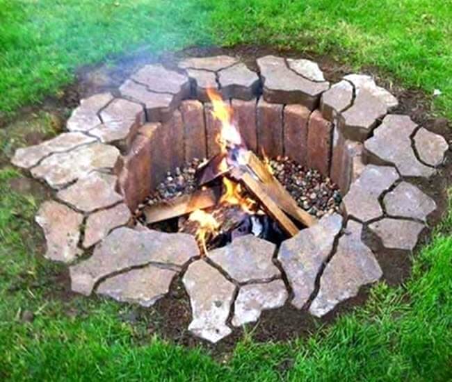 30 простых примеров: как самому сделать кострище в саду