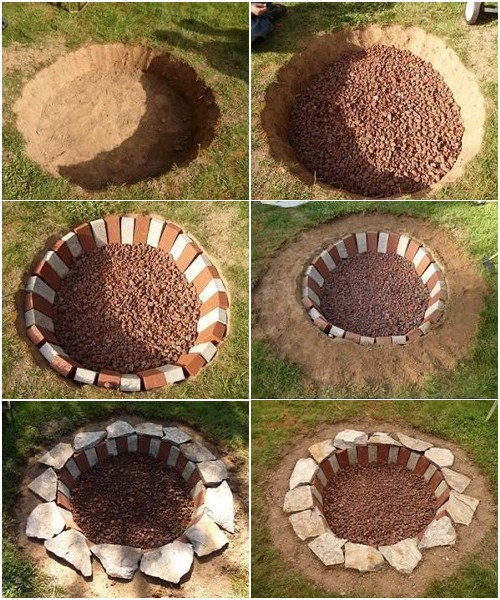 30 простых примеров: как самому сделать кострище в саду